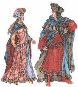 Средневековье: мода служила чётким разделением между слоями общества